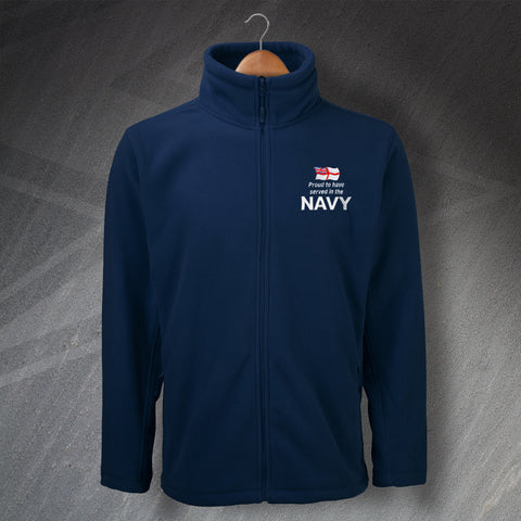 Proud to Have Served In The Navy Embroidered Fleece