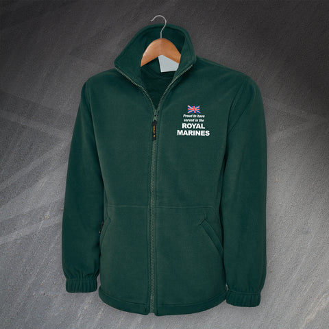 Proud to Have Served in The Royal Marines Embroidered Fleece