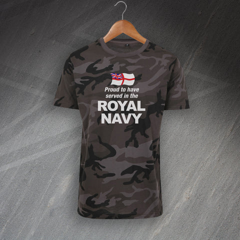 Royal Navy Camo T-Shirt Proud to Have Served