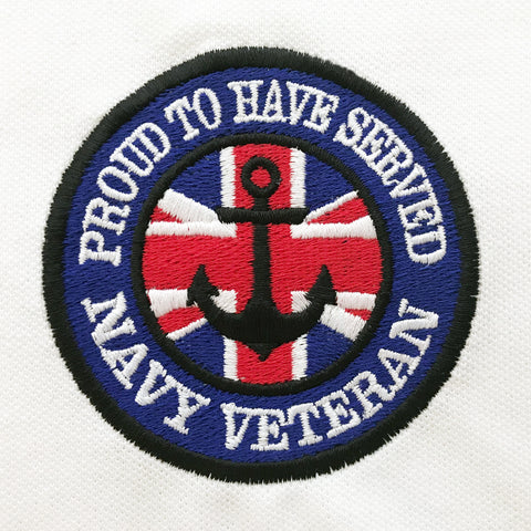 Navy Embroidered Badge