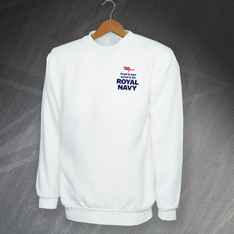 Royal Navy Embroidered Sweatshirt