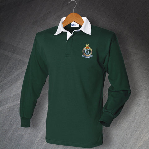 Queen's Royal Irish Hussars Rugby Shirt with Embroidered Badge