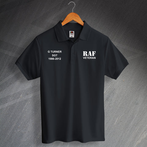 RAF Personalised Polo Shirt