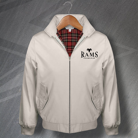 Rams It's a Way of Life Embroidered Harrington Jacket