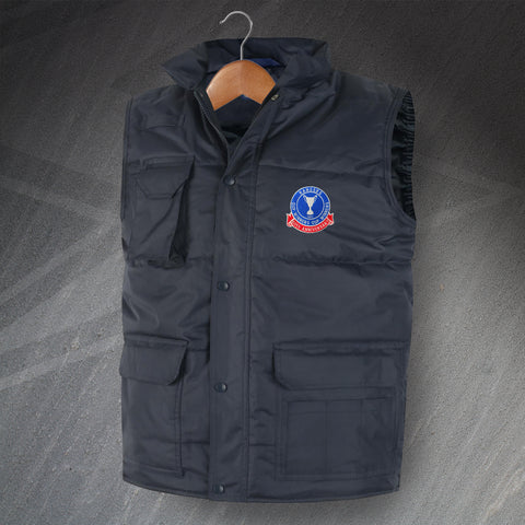 Retro Rangers Cup Winners Cup 1972 50th Anniversary Embroidered Super Pro Bodywarmer