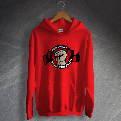 Salford Rugby Hoodie Red Devils Keep The Faith