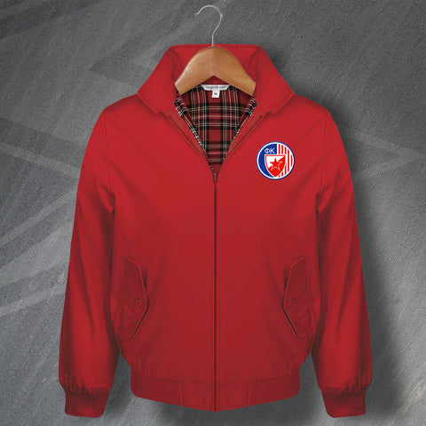 Red Star Belgrade Football Harrington Jacket Embroidered