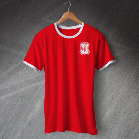 Aberdeen Football Shirt Embroidered Ringer 1963