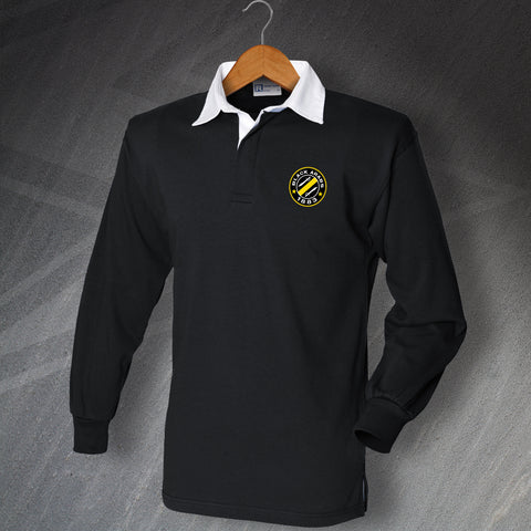 Bristol Rovers Football Shirt Embroidered Long Sleeve Black Arabs