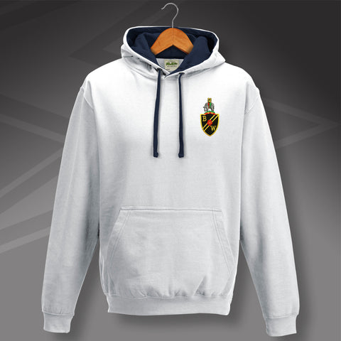 Retro Bolton 1951 Embroidered Contrast Hoodie