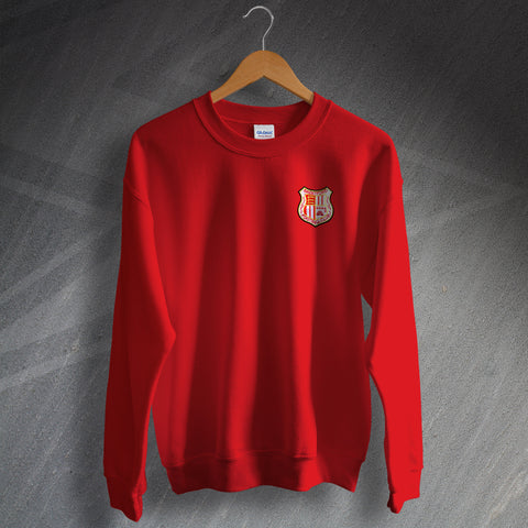 Retro Brentford Sweater with Embroidered Badge