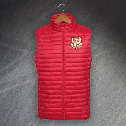 Brentford Football Gilet Embroidered Tribe Fineline Padded 1971