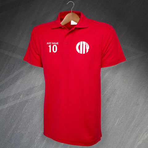 Bristol City 1974 Polo Shirt with any Number & Name