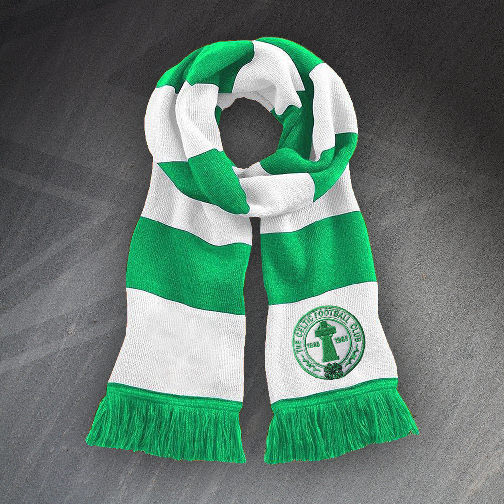 Celtic football scarf, retro, official, cotton,superb.