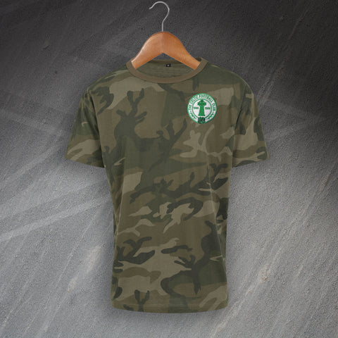 Celtic Football Camo T-Shirt Embroidered Centenary