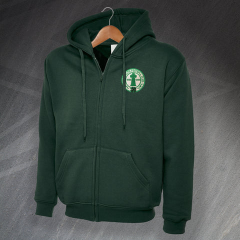 Retro Celtic Centenary Embroidered Full Zip Hoodie