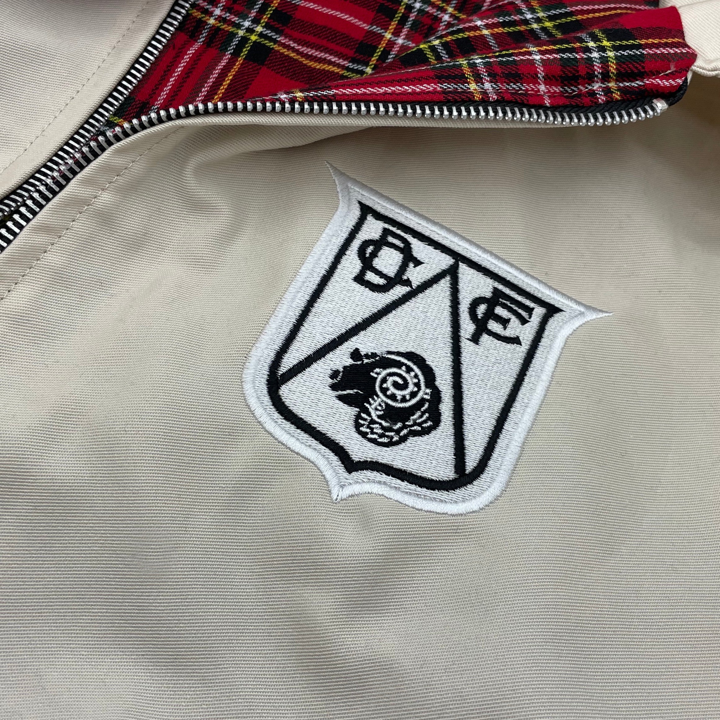 Retro Derby Harrington Jacket | Embroidered Derby Football Jackets ...