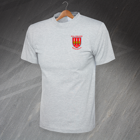 Retro Dial Square Embroidered T-Shirt