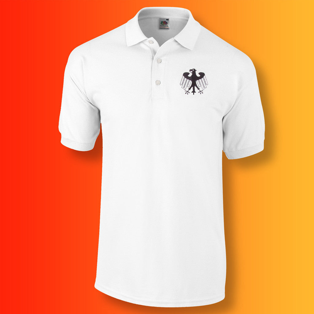 Retro Germany Polo Shirt with Embroidered Badge