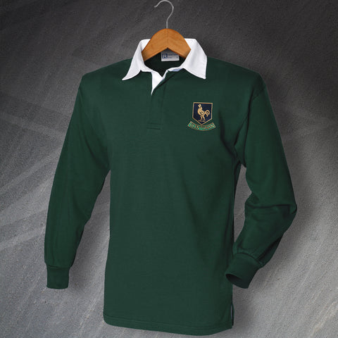 Glentoran Football Shirt Embroidered Long Sleeve 1970s