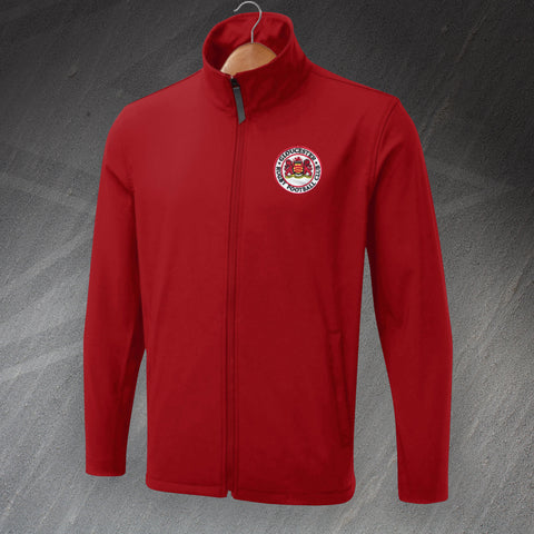 Retro Gloucester Rugby 1873 Embroidered Waterproof Softshell Jacket