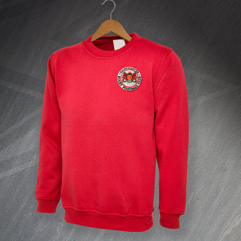 Retro Gloucester Rugby Embroidered Sweatshirt