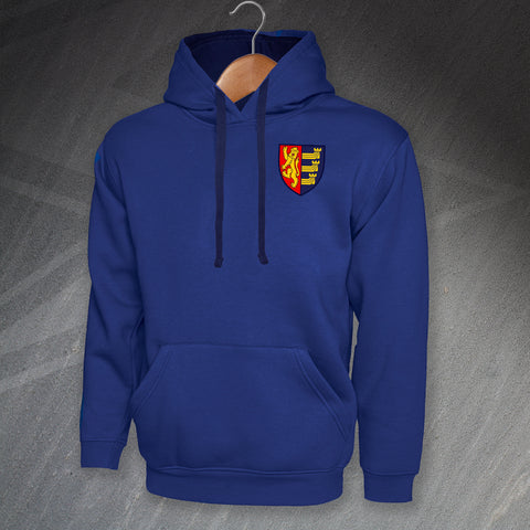 Retro Ipswich 1888 Embroidered Contrast Hoodie