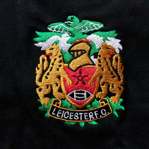 Retro Leicester FC Rugby 1990s Embroidered Fleece