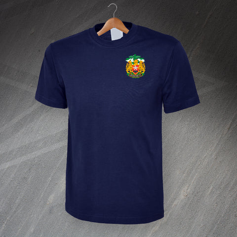 Retro Leicester FC Rugby 1990s Embroidered T-Shirt