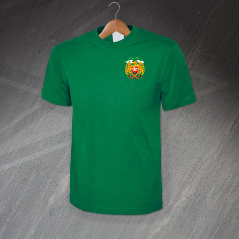 Retro Leicester FC Rugby 1990s Embroidered T-Shirt