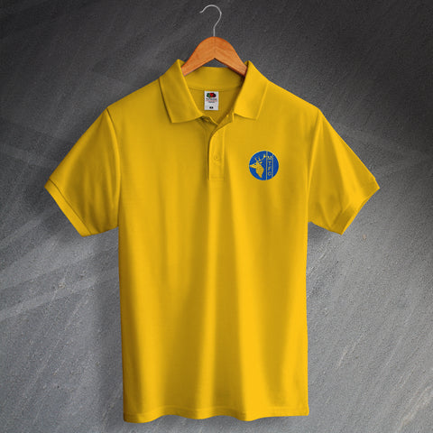 Retro Mansfield Polo Shirt with Embroidered 1984 Badge