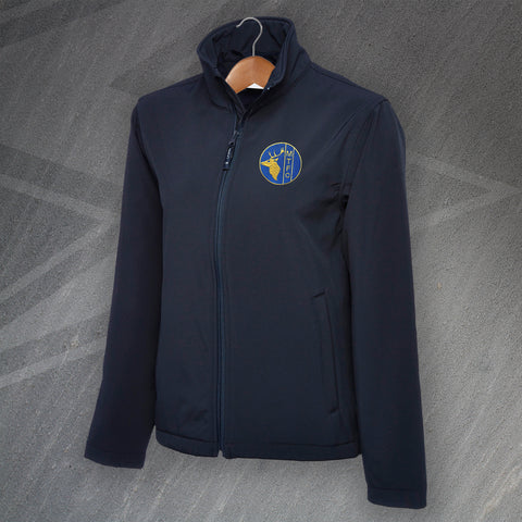 Retro Mansfield 1984 Embroidered Full Zip Softshell Jacket