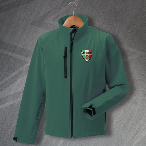 Mexico Football Jacket Embroidered Softshell