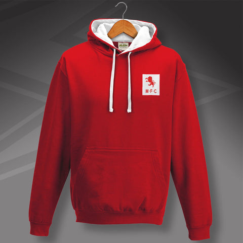 Middlesbrough Football Hoodie Embroidered Contrast 1973
