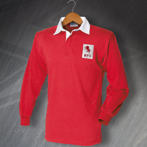 Middlesbrough Football Shirt Embroidered Long Sleeve 1973