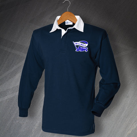 Retro Millwall 1964 Embroidered Long Sleeve Shirt