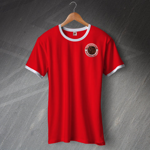 Portadown Football Shirt Embroidered Ringer