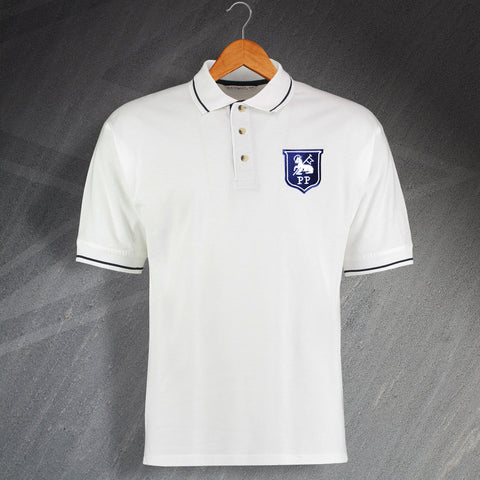 Retro Preston 1933 Embroidered Contrast Polo Shirt