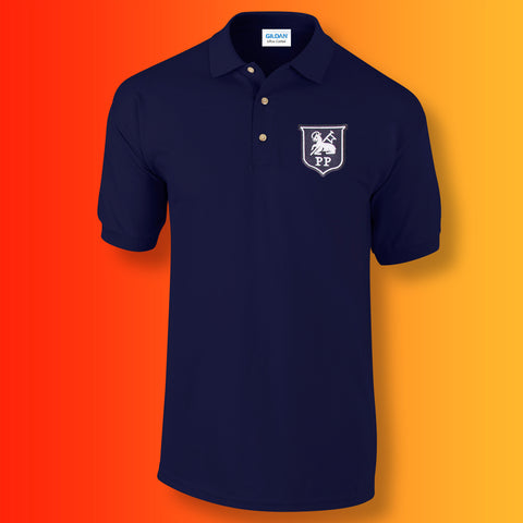 Retro Preston Polo Shirt Navy