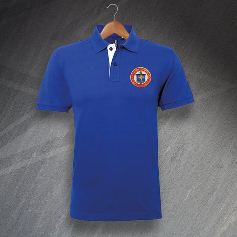 Retro Rangers 1959 Embroidered Classic Fit Contrast Polo Shirt
