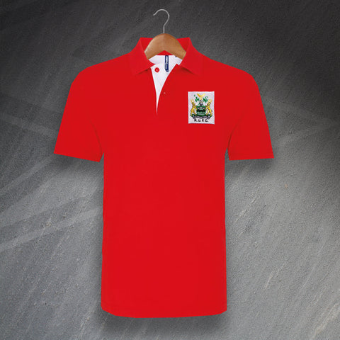 Retro Rotherham 1949 Embroidered Classic Fit Contrast Polo Shirt