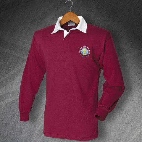 Scunthorpe Football Shirt Embroidered Long Sleeve 1982