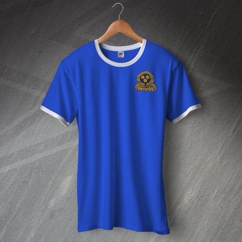 Shrewsbury Football Shirt Embroidered Ringer 1980