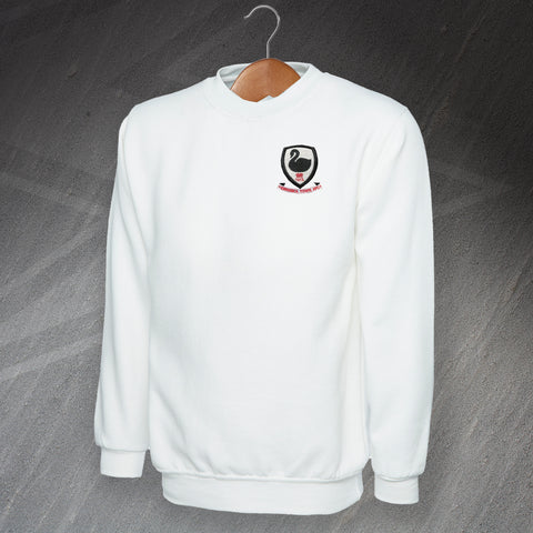 Retro Swansea Town AFC 1912 Embroidered Sweatshirt