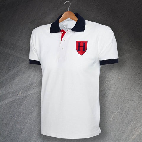 Retro Hotspur Embroidered Tricolour Polo Shirt