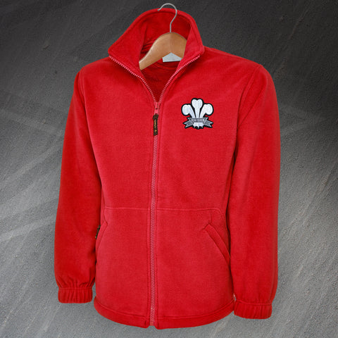 Retro Wales Rugby 1905 Embroidered Fleece