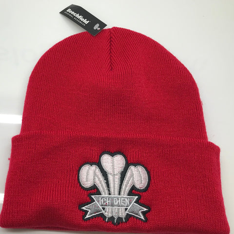 Retro Wales Rugby 1905 Embroidered Beanie Hat