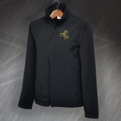 Wasps Rugby Softshell Jacket Embroidered Full Zip 1867