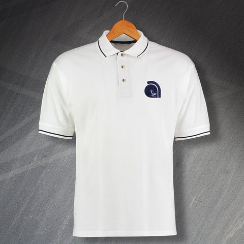 West Brom Football Polo Shirt Embroidered Contrast 1972