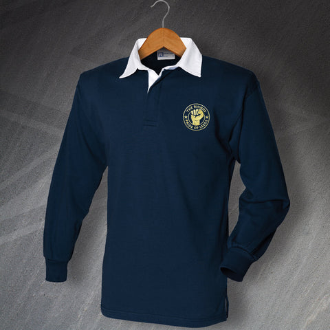 The Rhinos Rugby Shirt Embroidered Long Sleeve Pride of Leeds